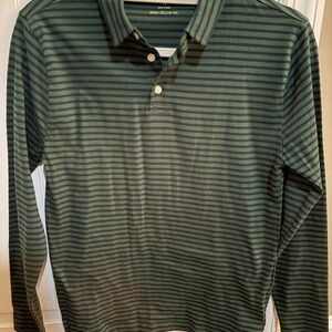 Crewcuts Dark Green Striped Polo Shirt